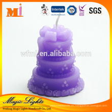 Precio competitivo de calidad superior Velas en forma de pastel de cera de doble capa diversa modelo